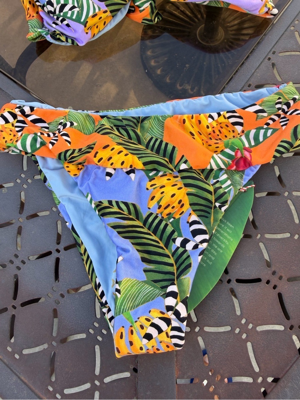 Set - Farm Rio Striped Bananas Bikini - Picture 5 of 9